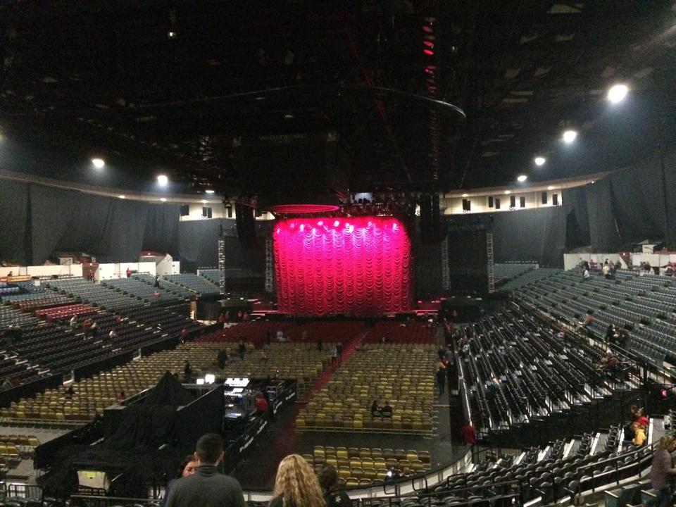 loge 18a, row 9 seat view  - pechanga arena