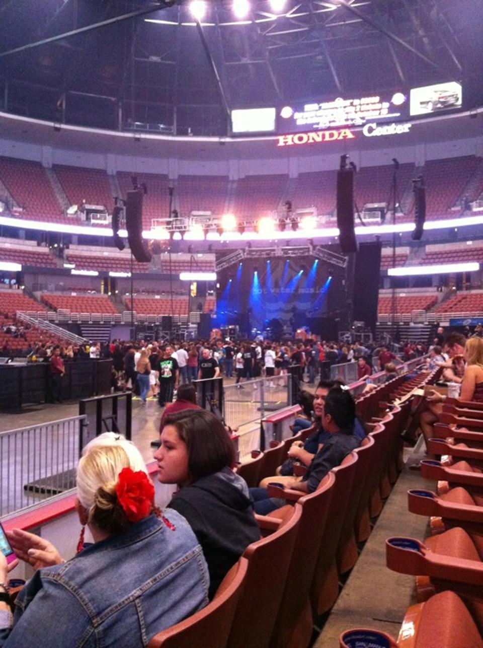 section 224, row c seat view  for concert - honda center