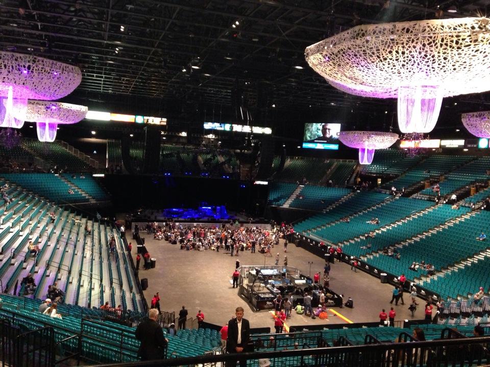 section 203, row a seat view  - mgm grand garden arena