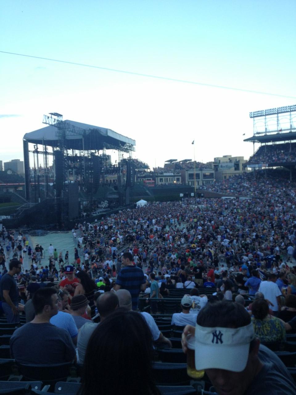 section 104 seat view  for concert - wrigley field