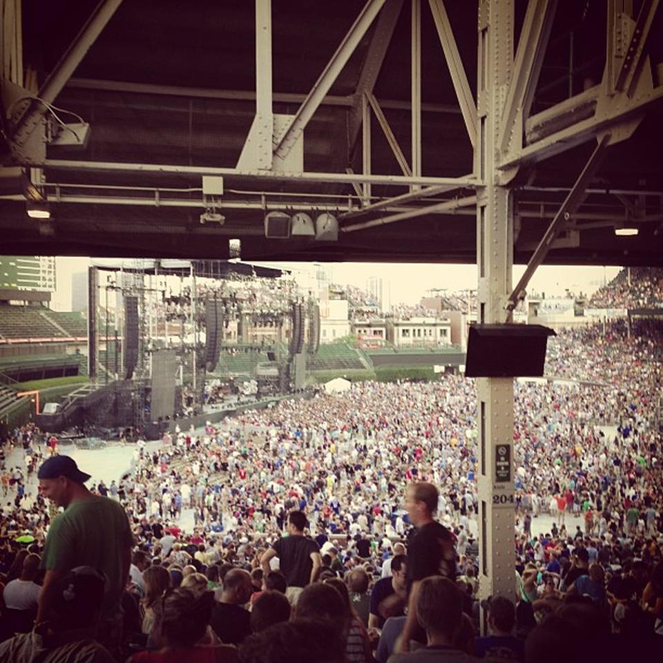 section 204 seat view  for concert - wrigley field
