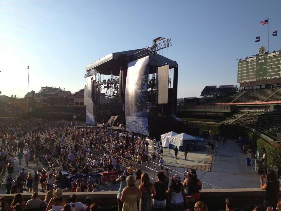 section 132 seat view  for concert - wrigley field