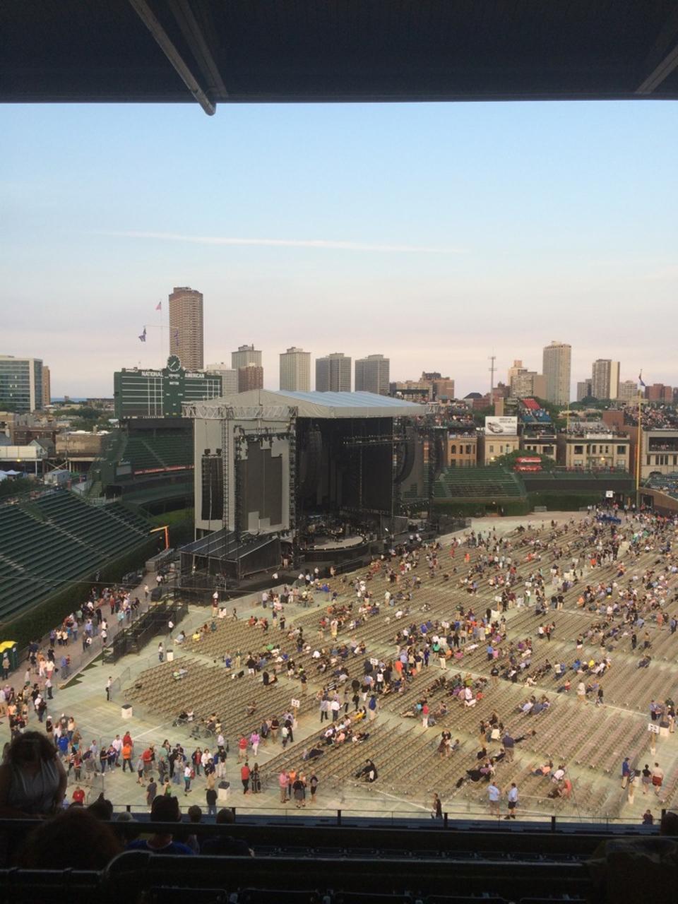 section 406 seat view  for concert - wrigley field