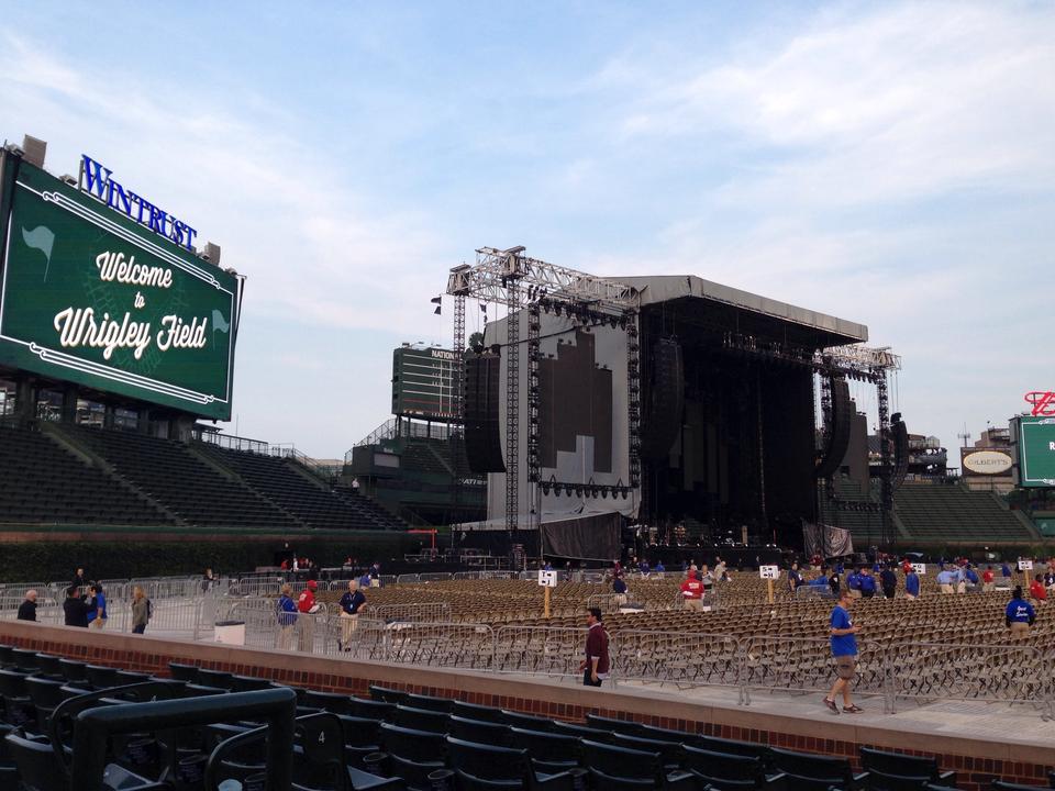 Section 9 at Wrigley Field for Concerts