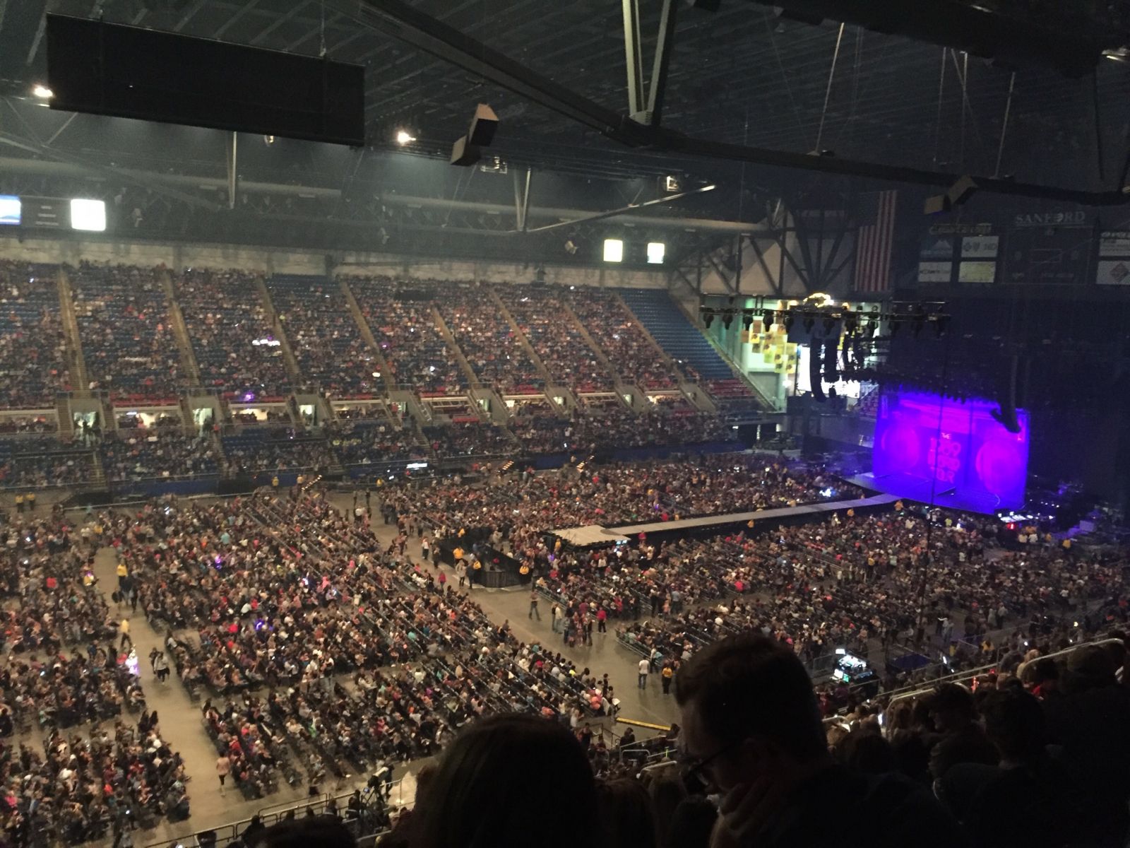 section 4, row jj seat view  for concert - fargodome