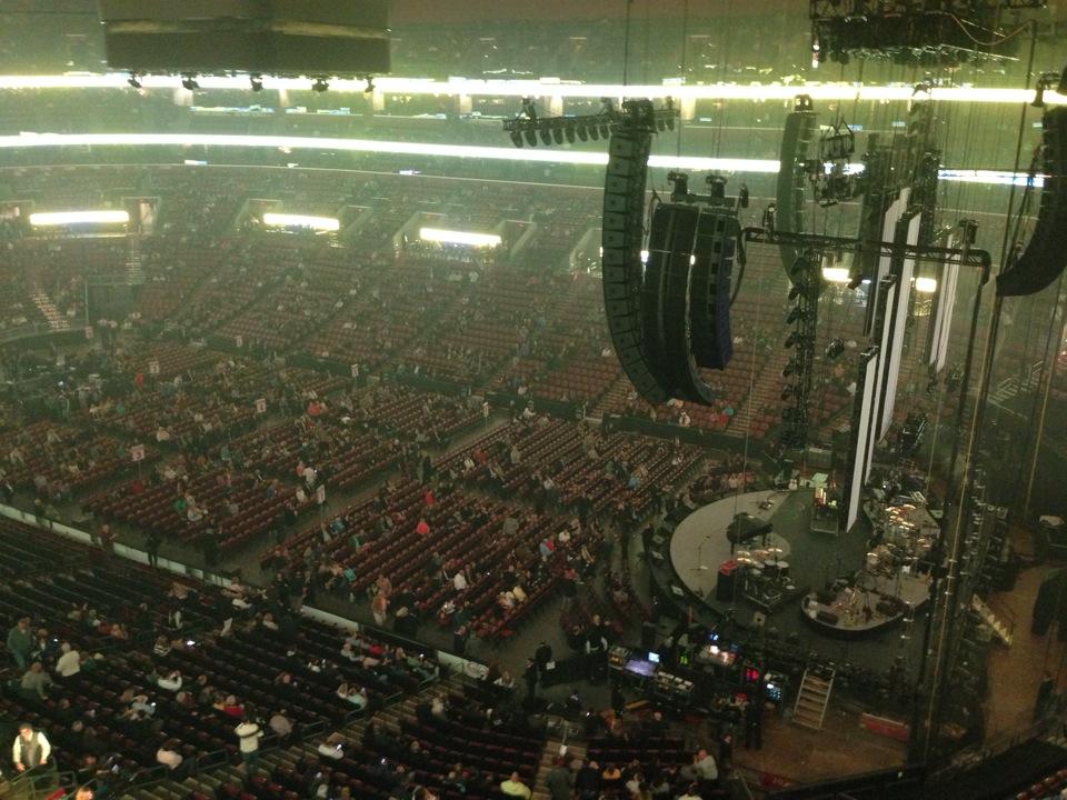 section 332 seat view  for concert - amerant bank arena