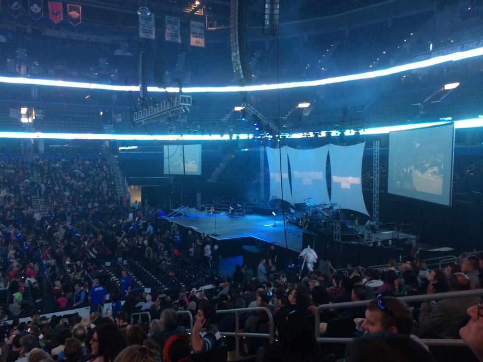 section 130, row u seat view  for concert - amalie arena