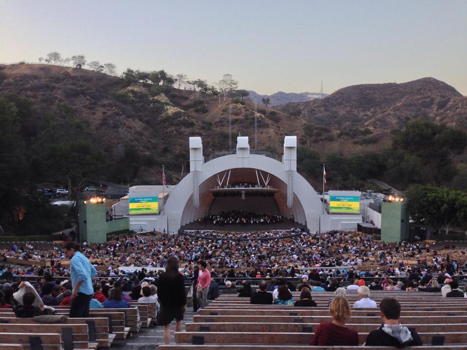 section n1 seat view  - hollywood bowl