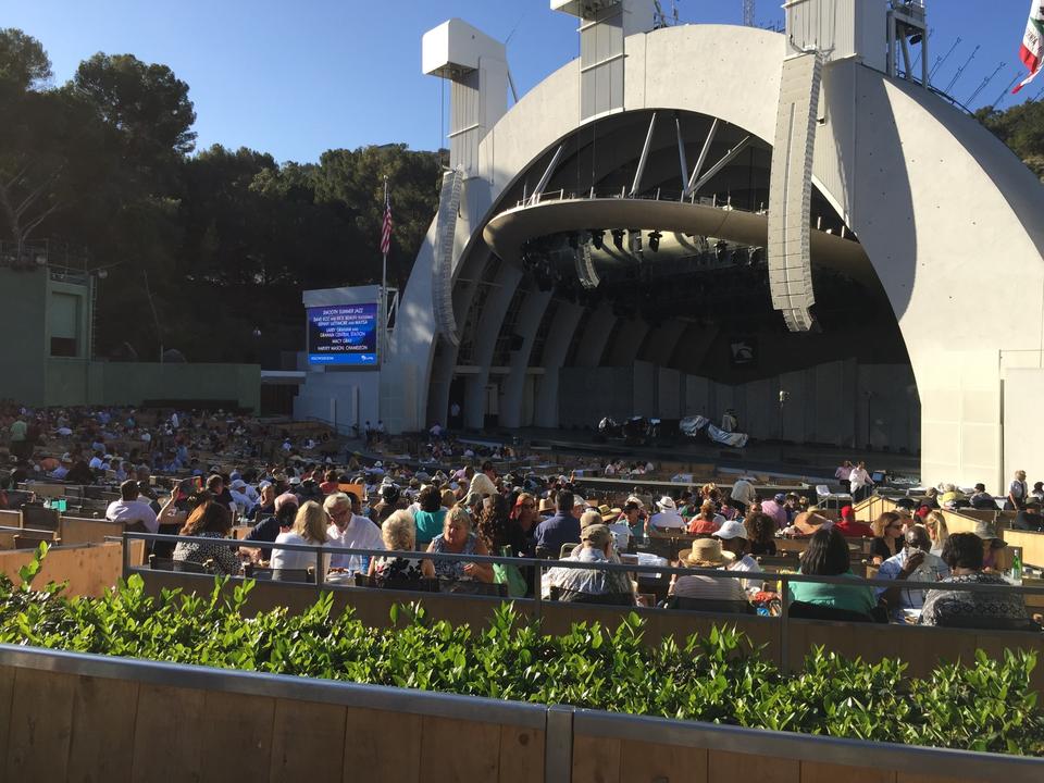 section d seat view  - hollywood bowl