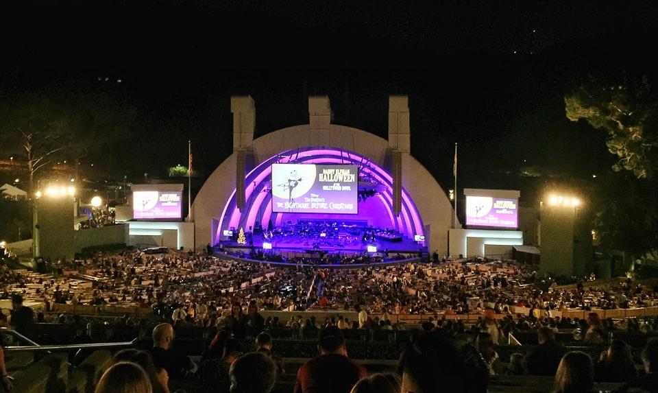 section g1 seat view  - hollywood bowl