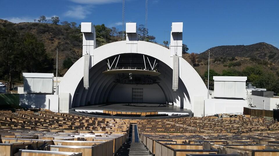 terrace box 3 seat view  - hollywood bowl