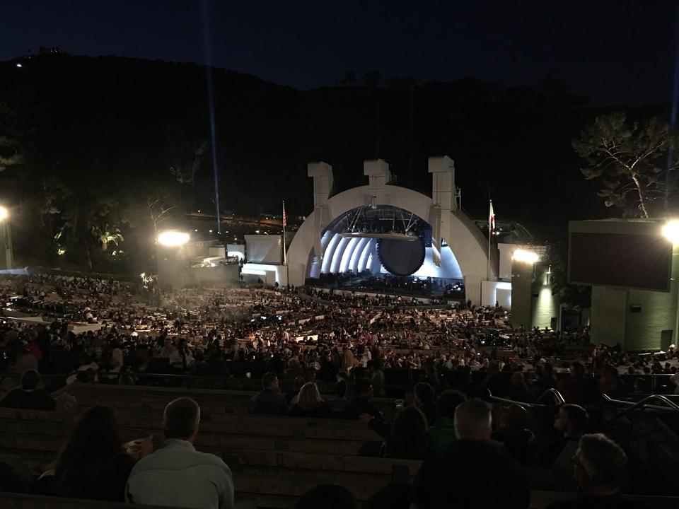 section l1 seat view  - hollywood bowl