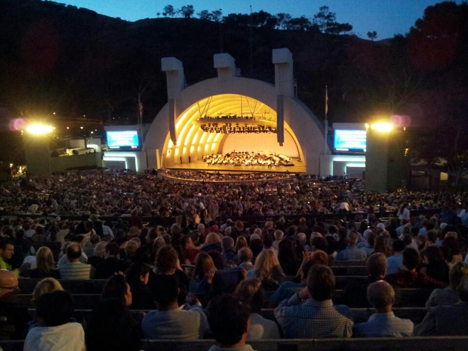 section f1 seat view  - hollywood bowl