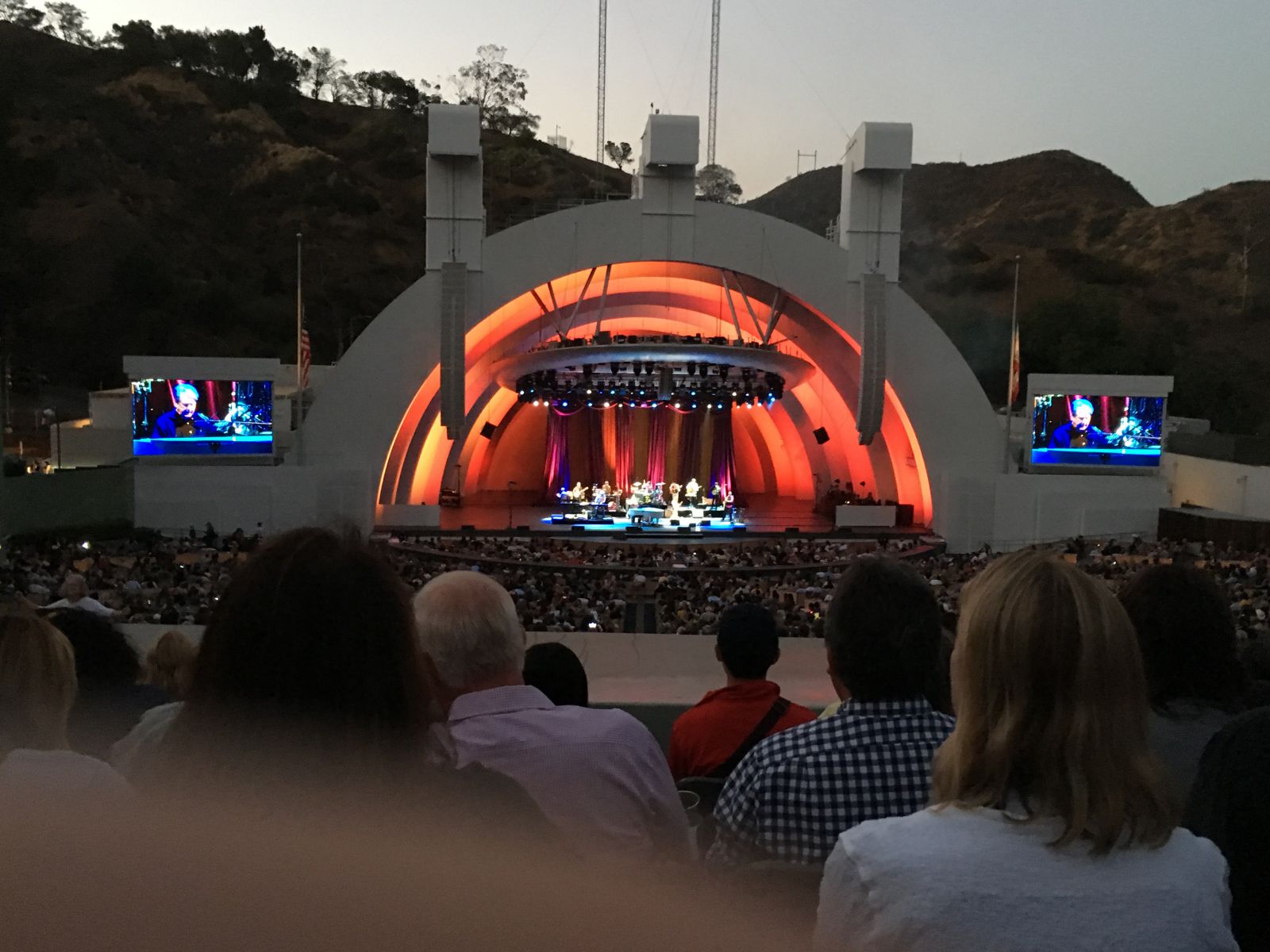 section j1, row 11 seat view  - hollywood bowl