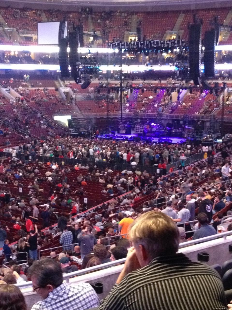 club 10 seat view  for concert - wells fargo center