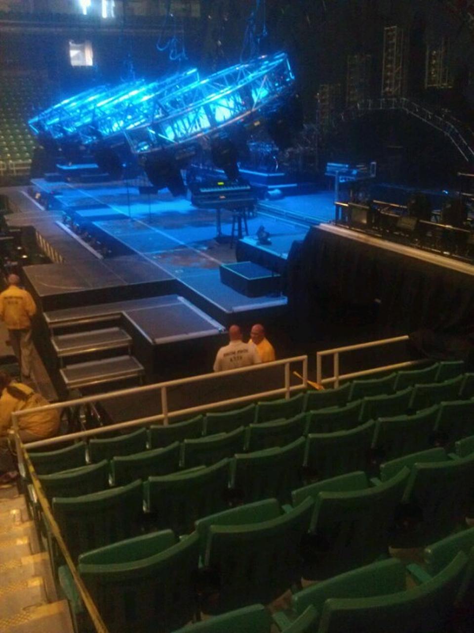 section 127, row gg seat view  for concert - greensboro coliseum