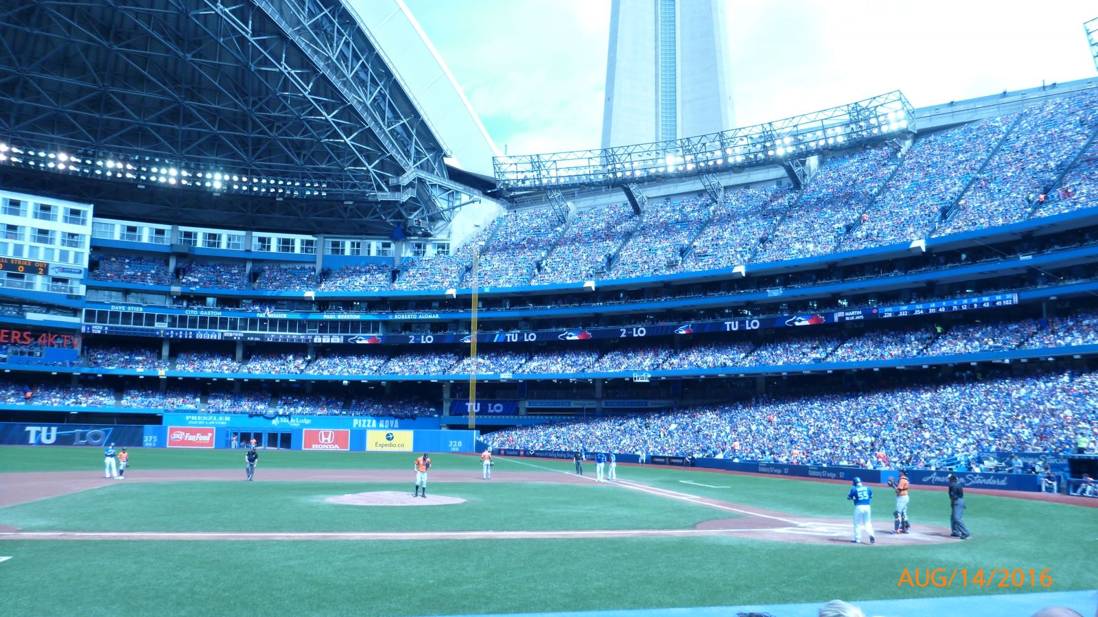 section 126, row 11 seat view  for baseball - rogers centre