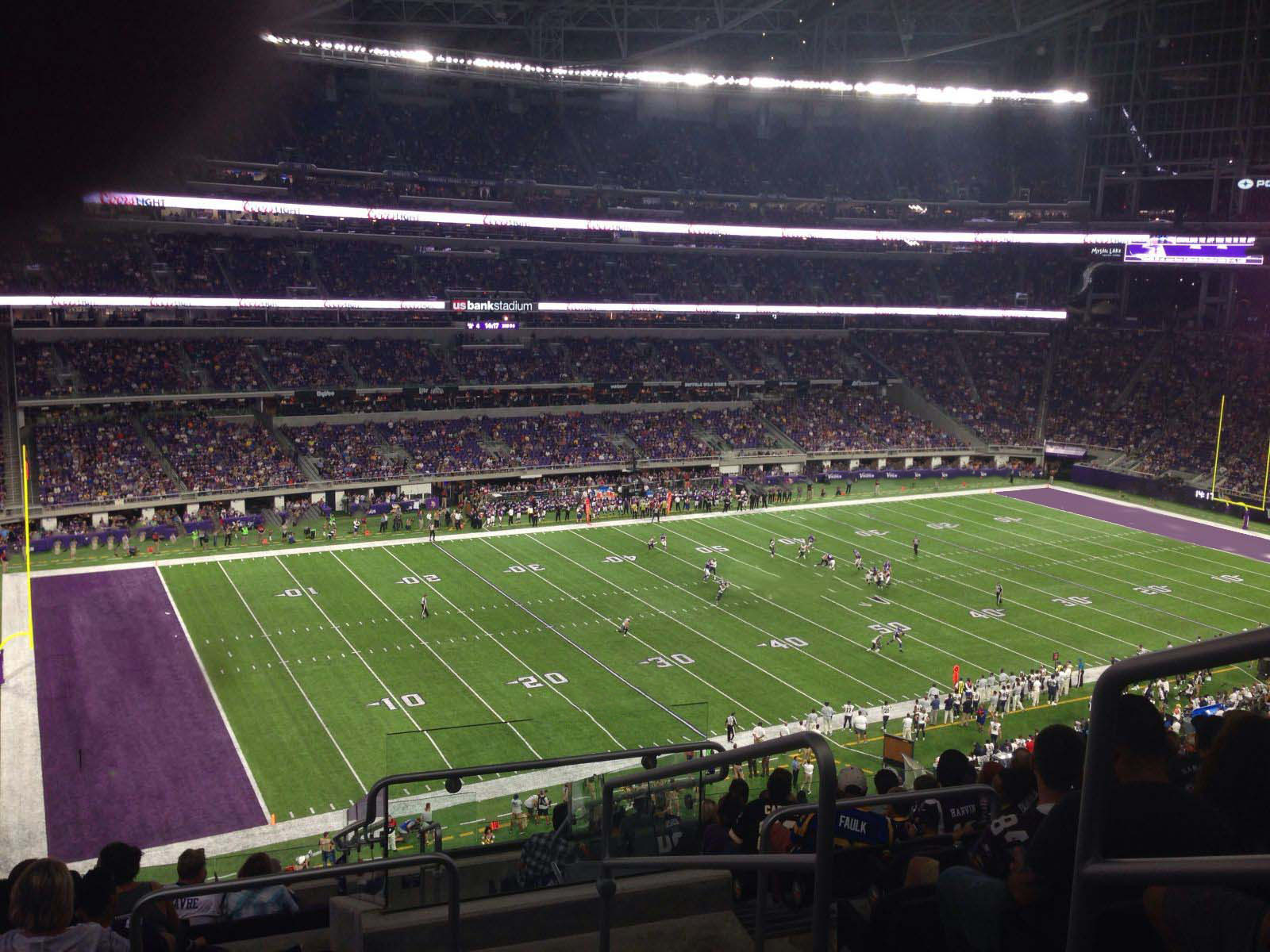 section 216, row 12 seat view  for football - u.s. bank stadium