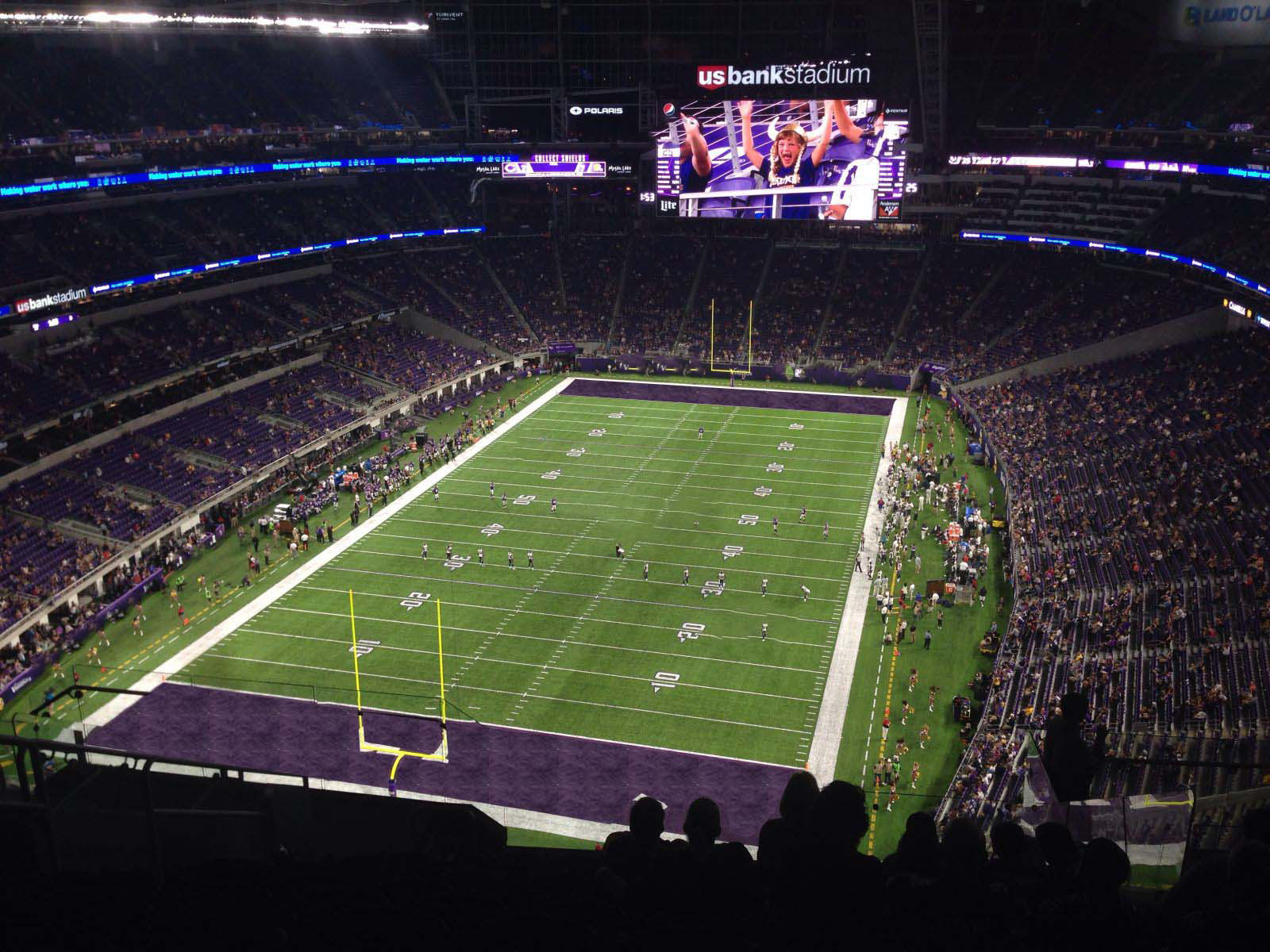 section 324, row 11 seat view  for football - u.s. bank stadium
