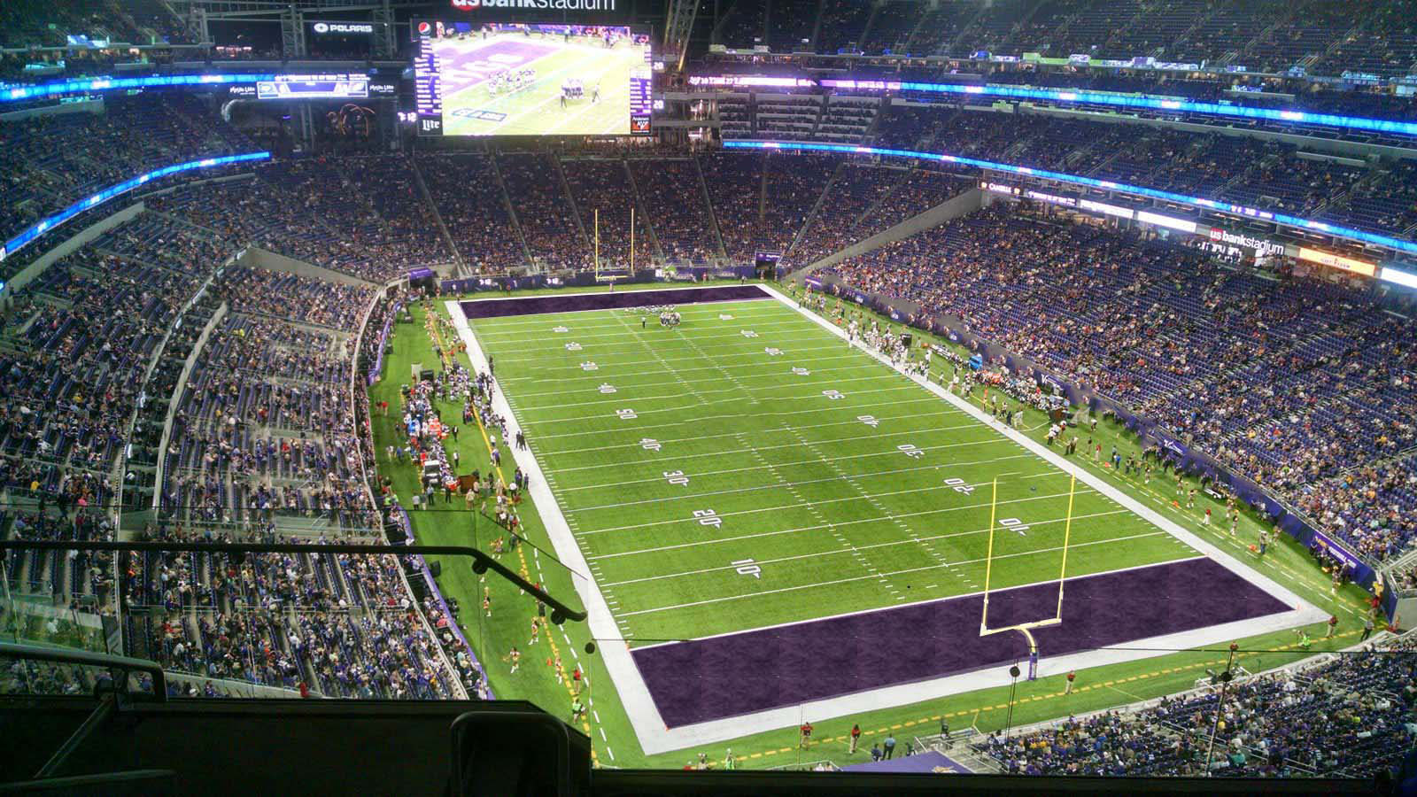 section 330, row 6 seat view  for football - u.s. bank stadium