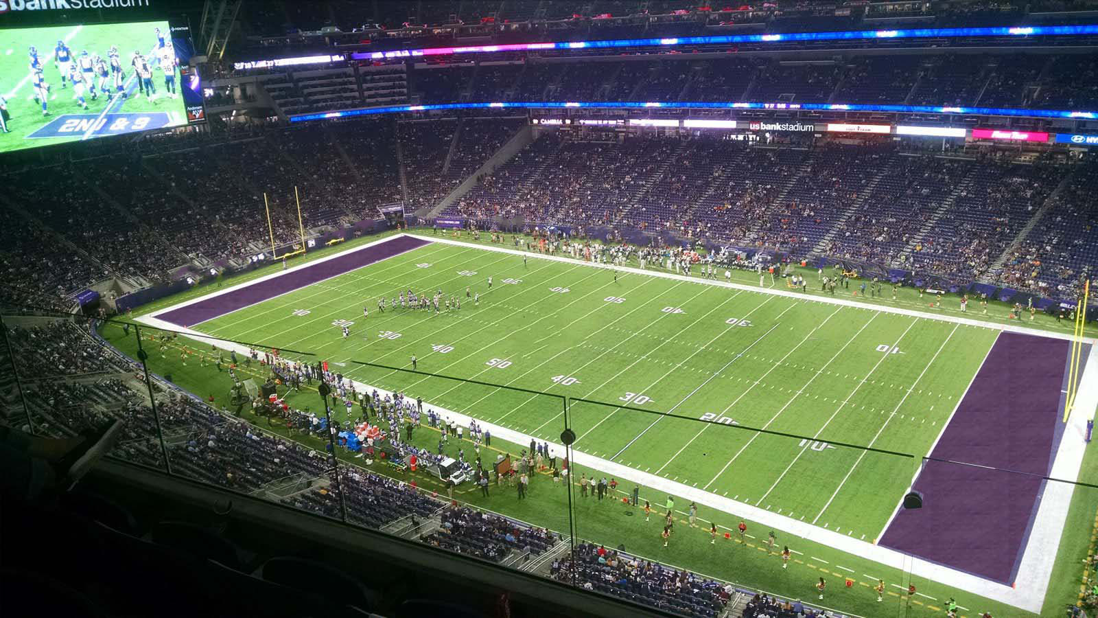 section 337, row 3 seat view  for football - u.s. bank stadium