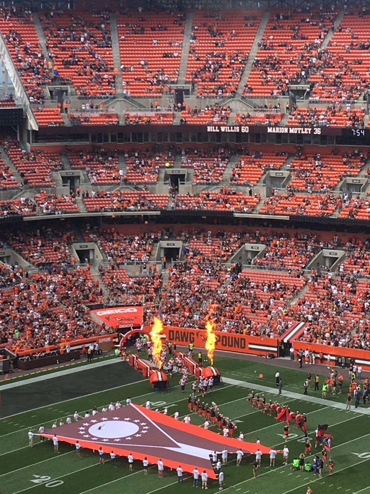 section 513, row 19 seat view  - cleveland browns stadium