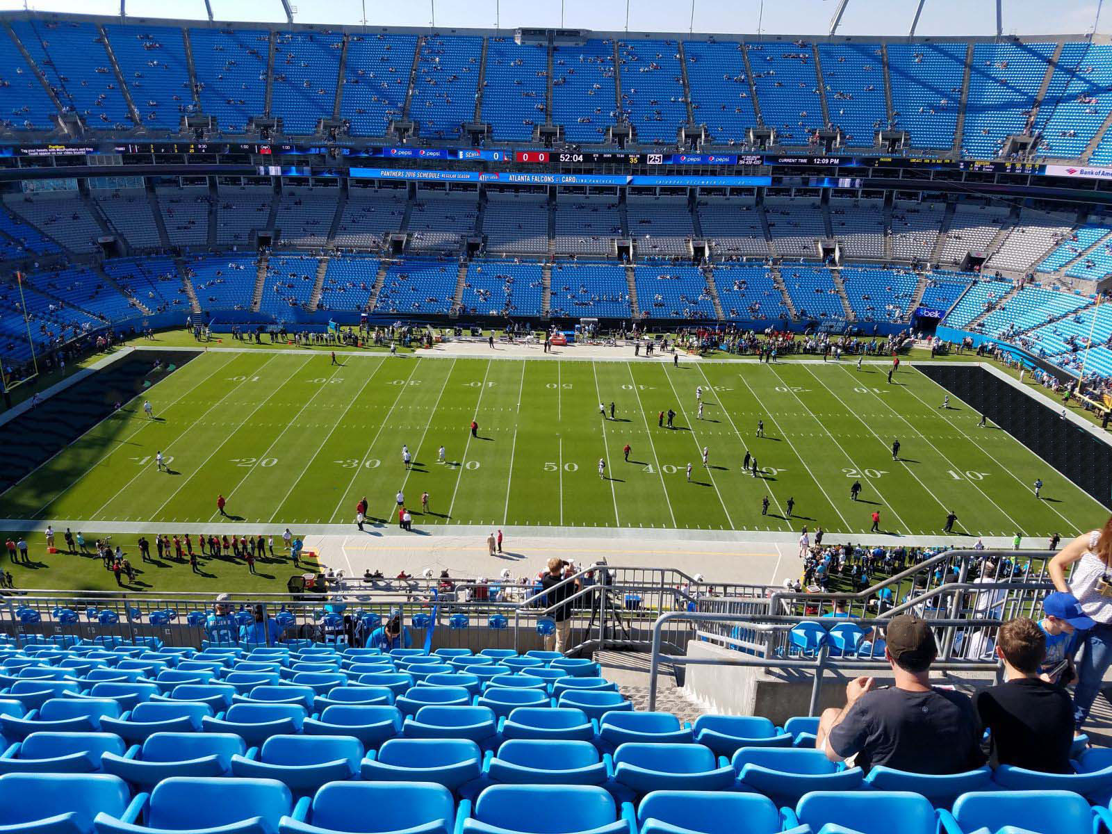 section 515, row 10 seat view  for football - bank of america stadium