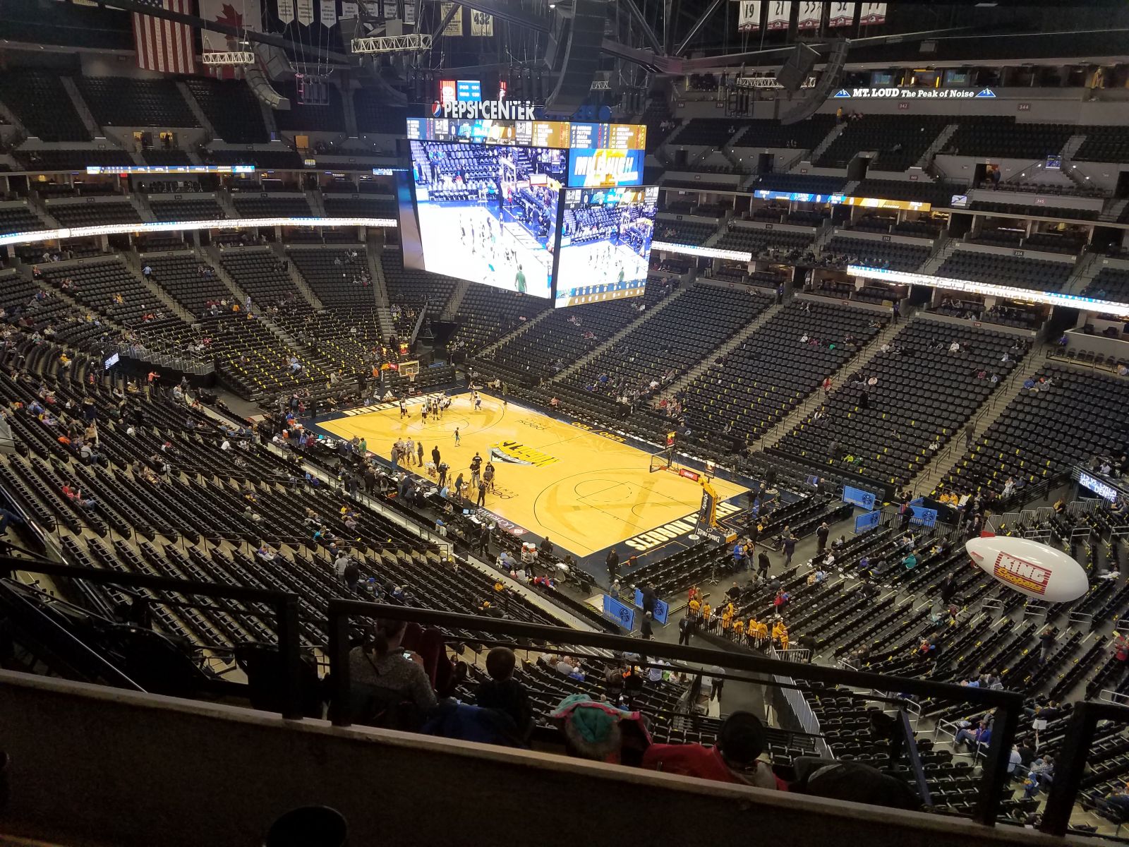 section 372, row 7 seat view  for basketball - ball arena
