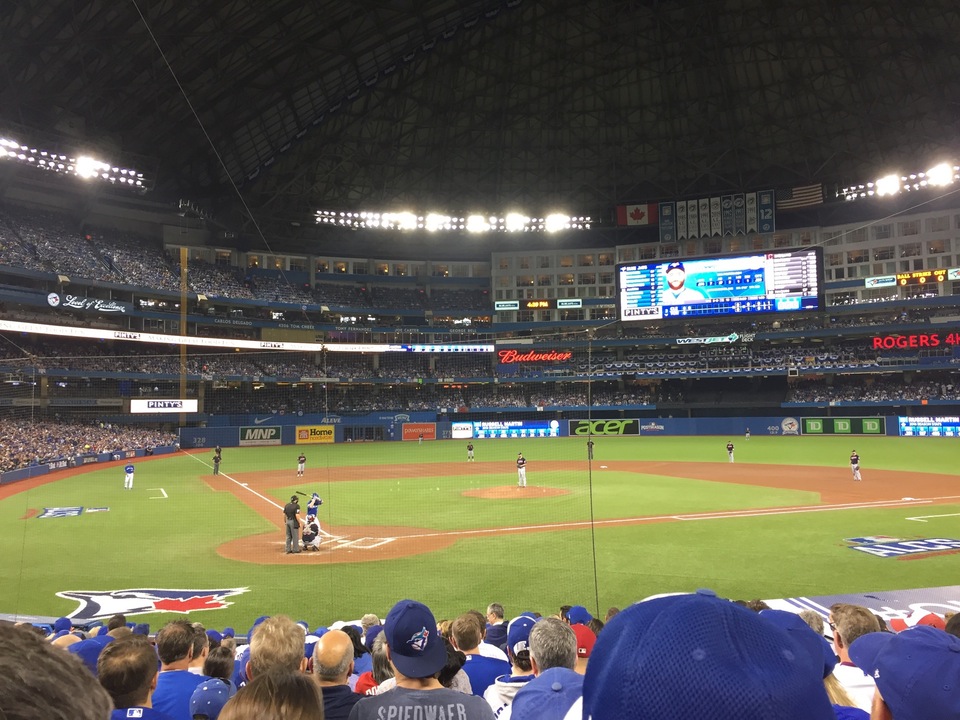 section 120, row 15 seat view  for baseball - rogers centre