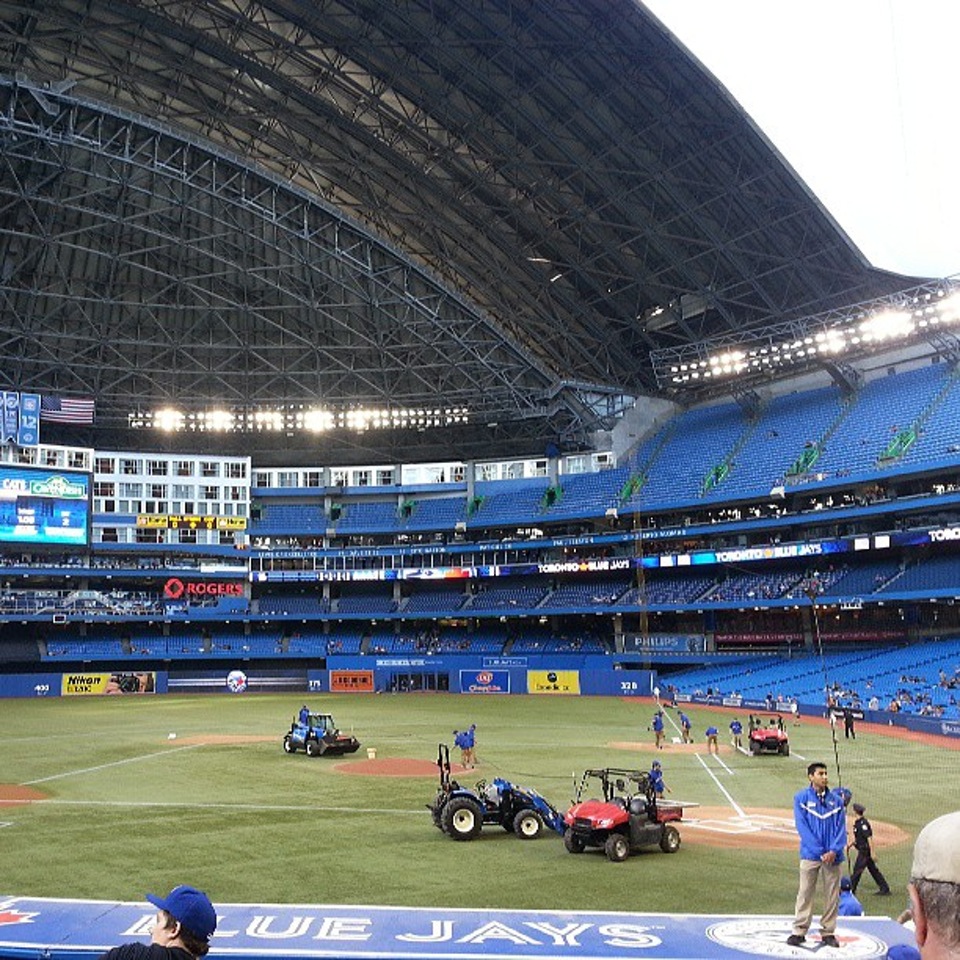 section 124, row 9 seat view  for baseball - rogers centre