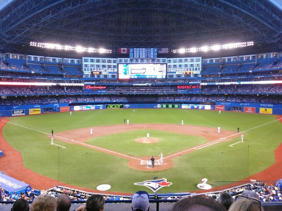 section 224b, row 4 seat view  for baseball - rogers centre