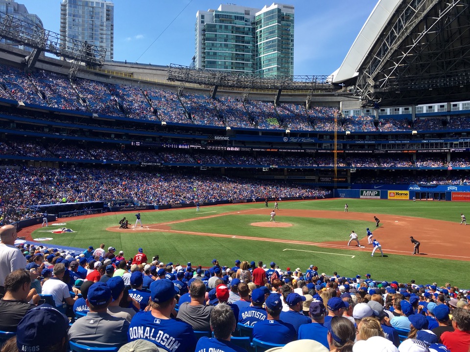 section 116 seat view  for baseball - rogers centre