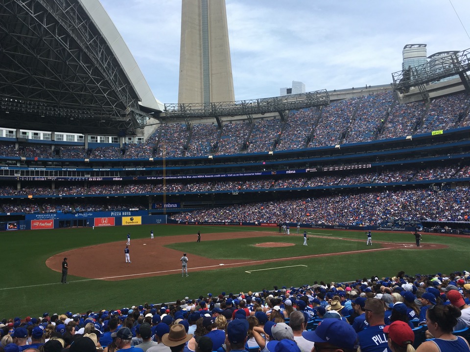 section 128, row 22 seat view  for baseball - rogers centre