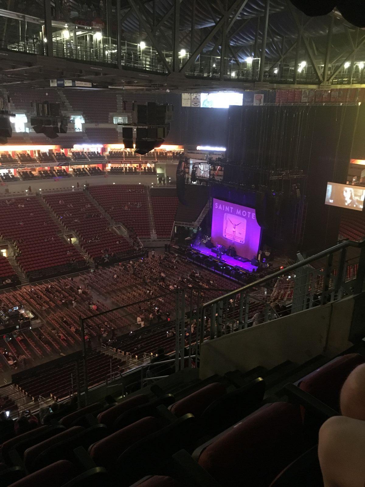 section 310, row l seat view  for concert - kfc yum! center