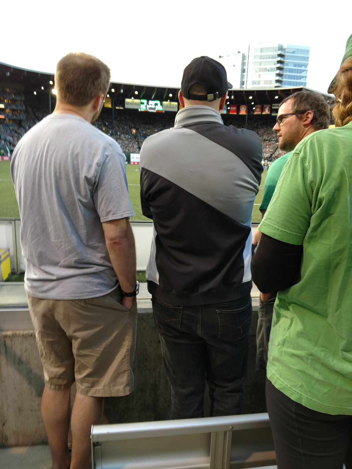 south deck 3, row c seat view  - providence park