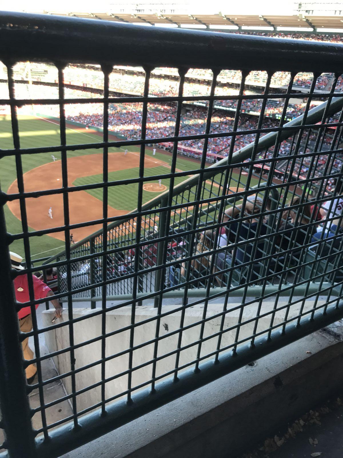 Obstruced view and cut-through aisle: Angel Stadium Section 511 Review ...