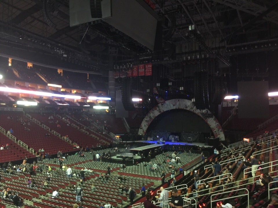 section 111, row 16 seat view  for concert - toyota center