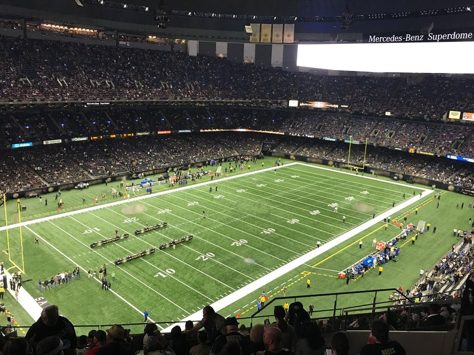 section 621 seat view  for football - caesars superdome