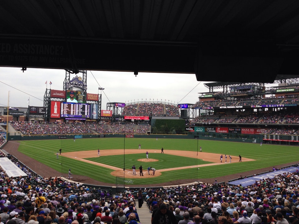section 130, row 38 seat view  - coors field