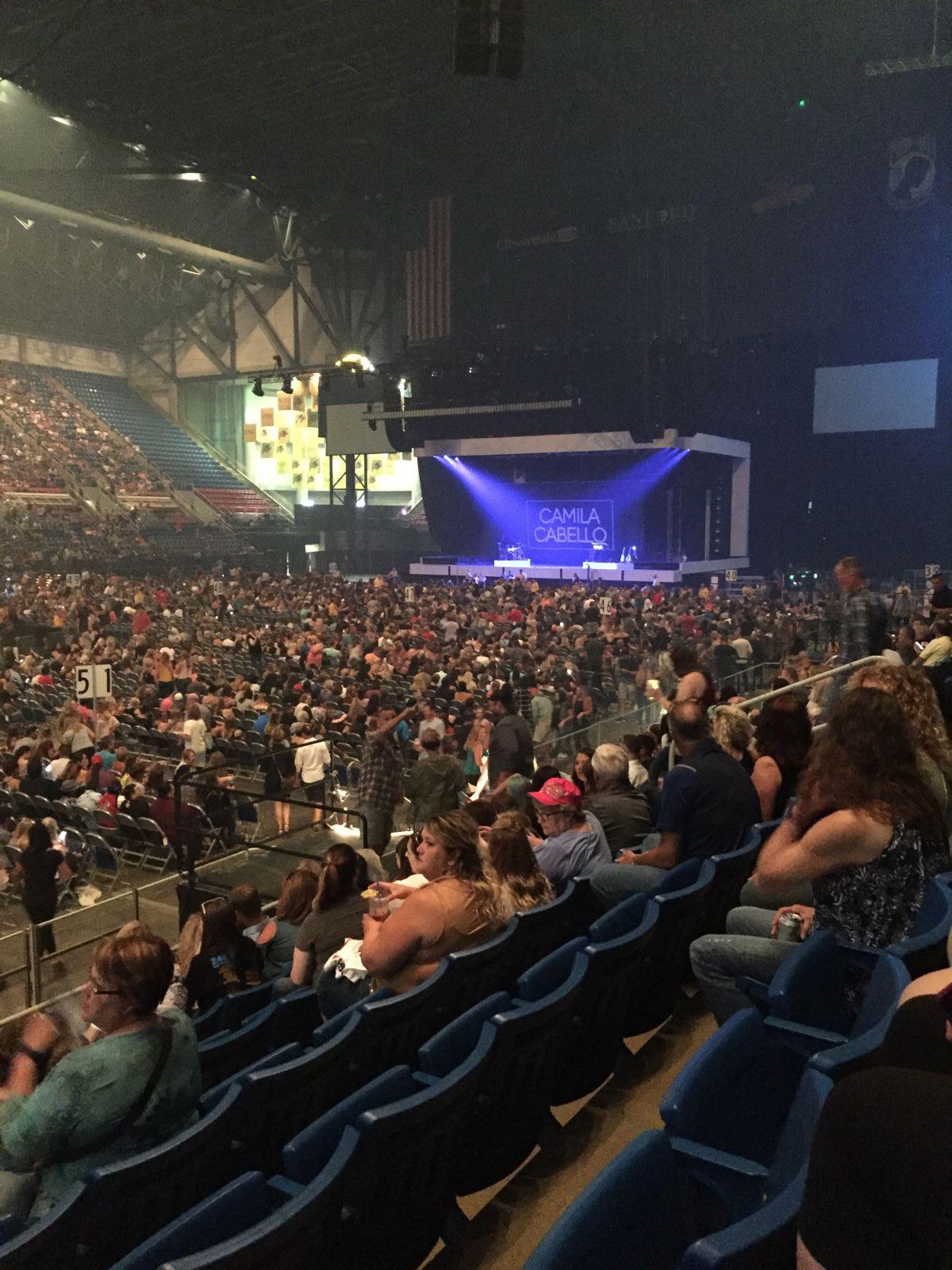 section 3, row g seat view  for concert - fargodome