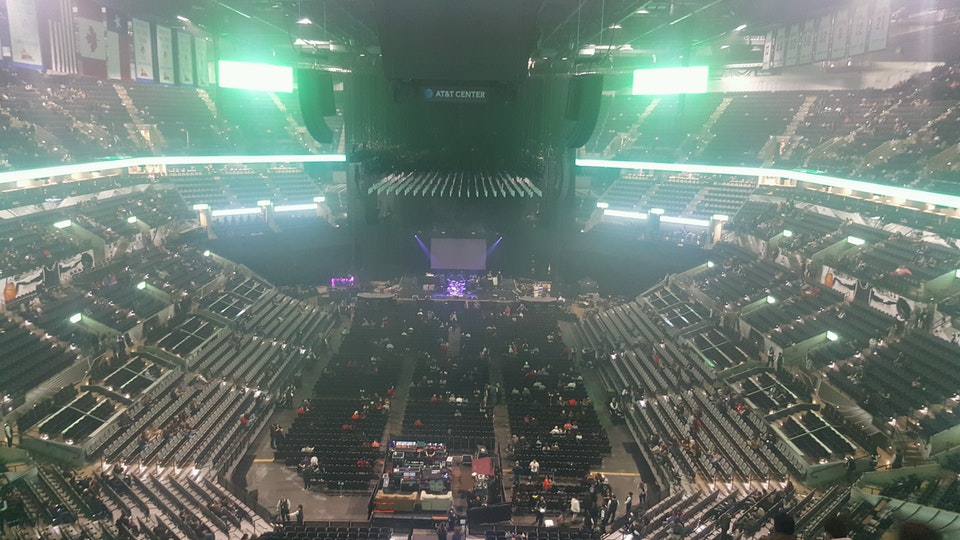 section 200 seat view  for concert - frost bank center