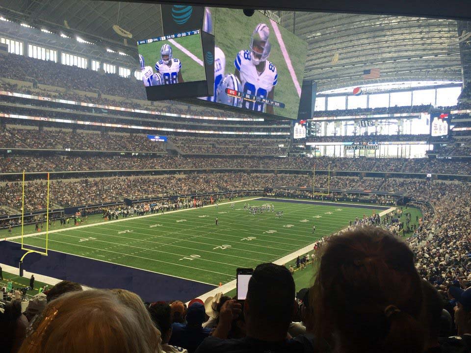 section 243 seat view  for football - at&t stadium (cowboys stadium)