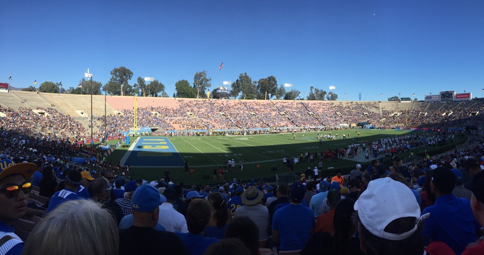 section 16, row 35 seat view  for football - rose bowl stadium