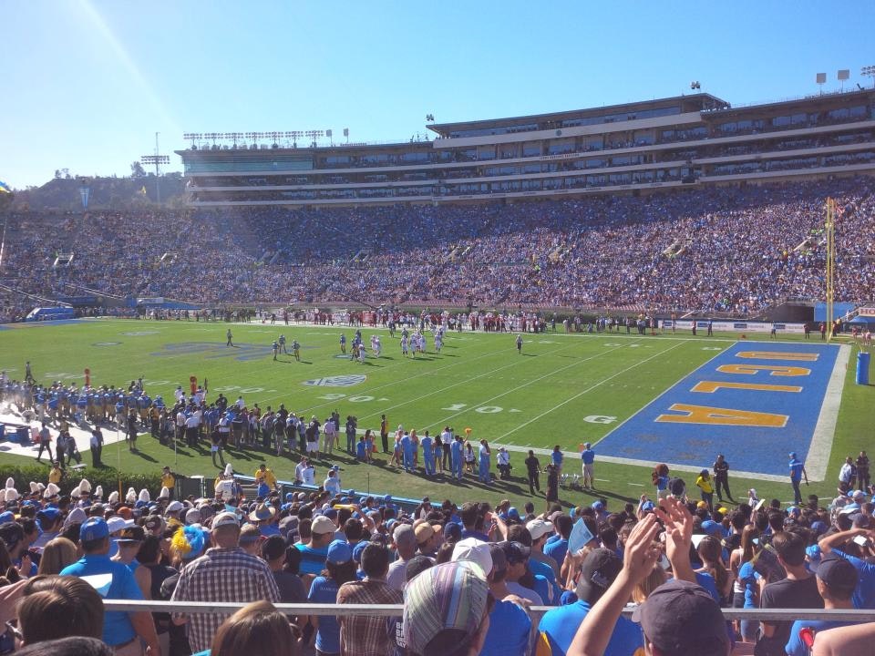 section 8, row 35 seat view  for football - rose bowl stadium