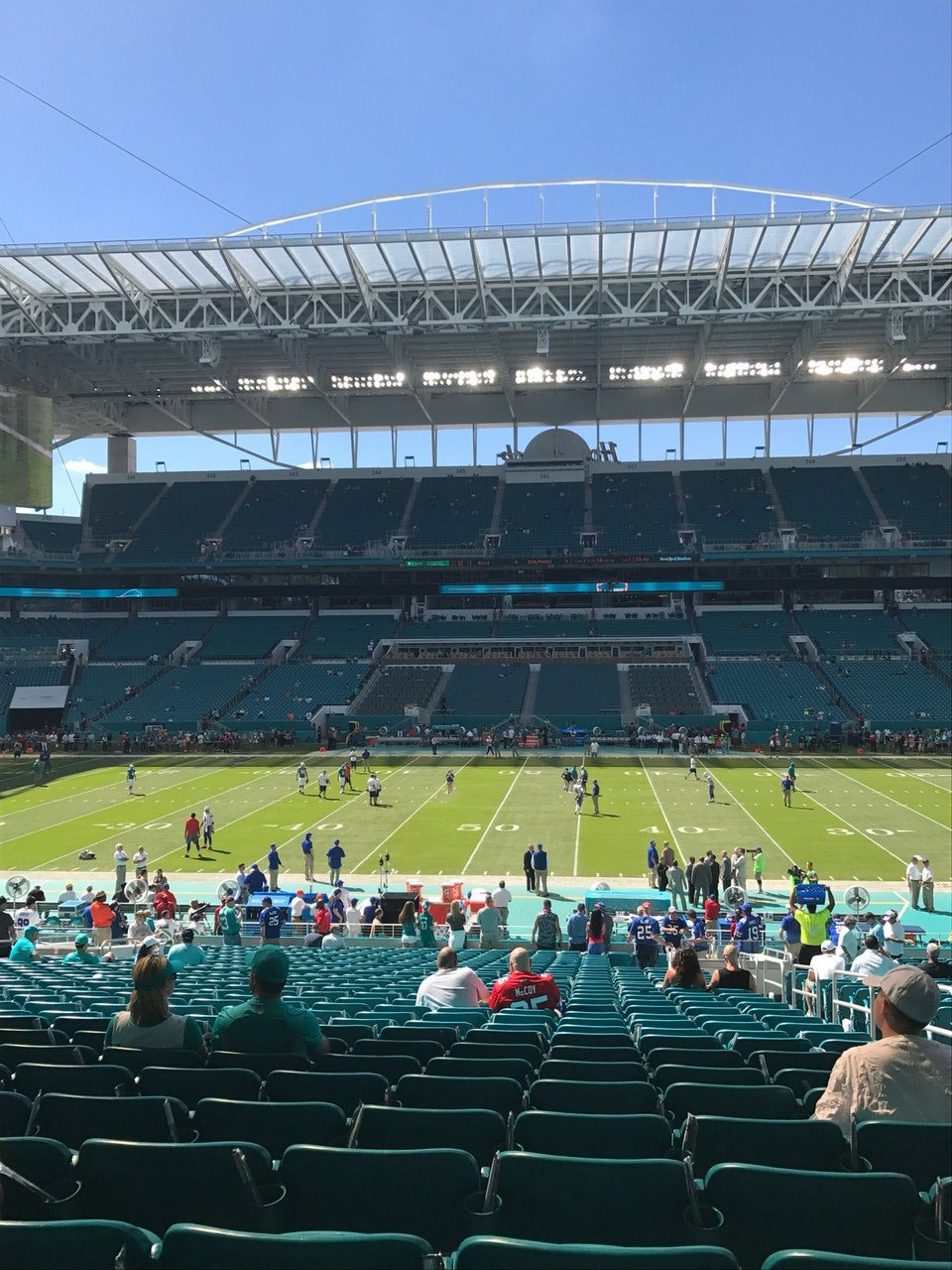 Hard Rock Stadium, section 117, home of Florida Marlins, Miami