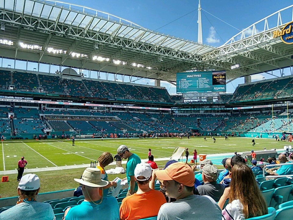 Hard Rock Stadium Section 121 - Miami Dolphins - RateYourSeats.com