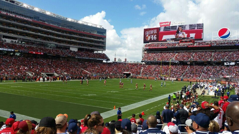 section 123, row 15 seat view  - levi