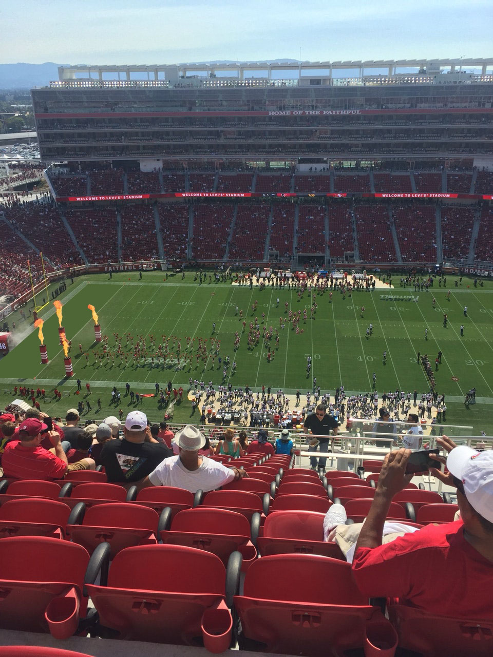 section 412, row 17 seat view  - levi