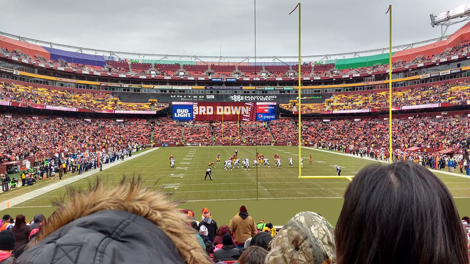 section 112, row 19 seat view  - fedexfield