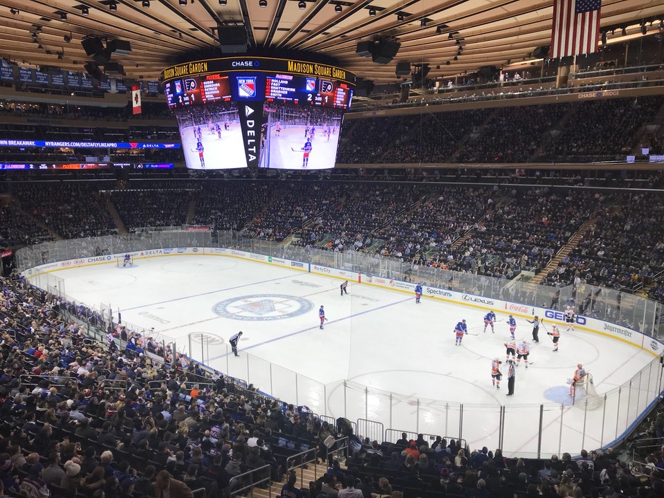 section 215 seat view  for hockey - madison square garden